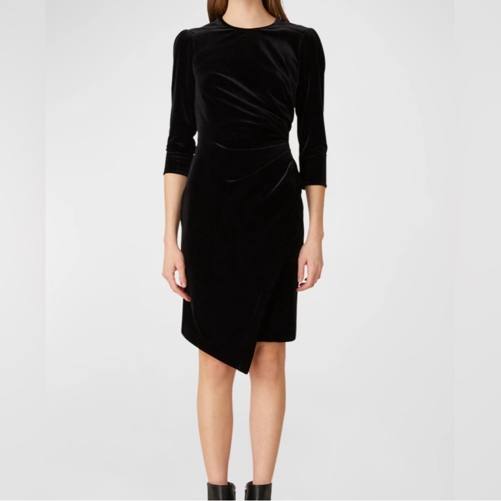 Shoshanna Ralph Velvet Ruched Dress